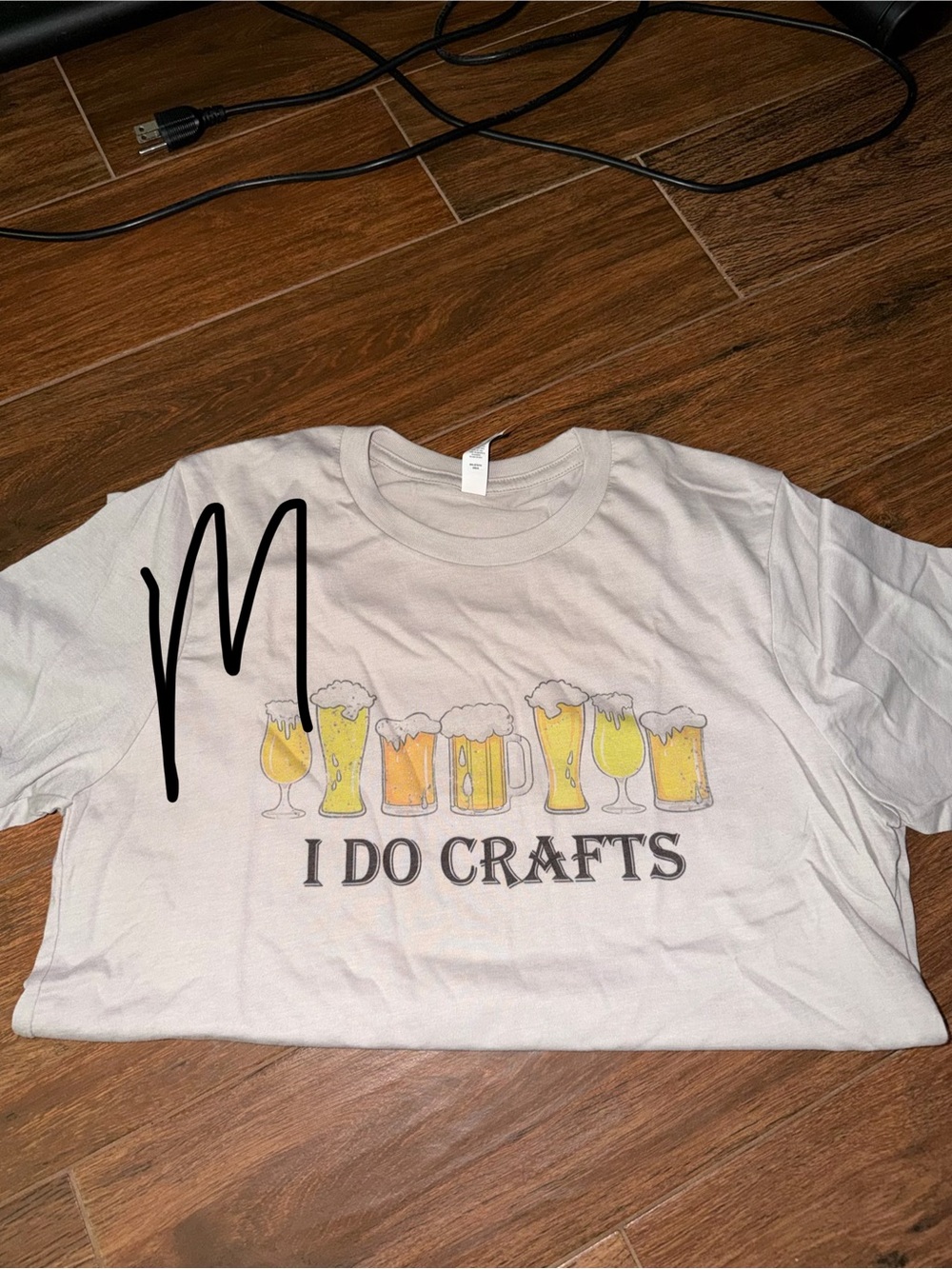 I Do Crafts Beer Graphic Tee - Light Gray